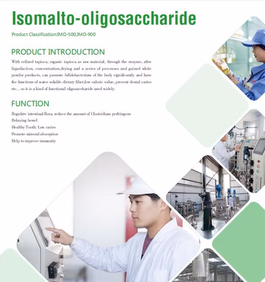 Bailong Chuangyuan Ingrédient alimentaire Solution de réduction du sucre Isomalto-Oligosaccharide Imo
